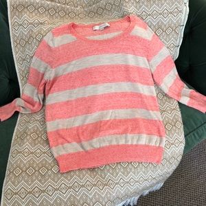 Loft Stripe pullover sweater-Size M